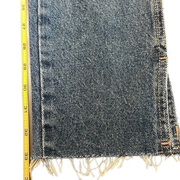 NWT ZARA Super High Rise Straight Leg Long Length 💯 Cotton Denim Jean 38/6 - Picture 8 of 11